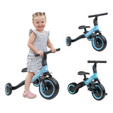 Triciclo Bicicleta De Equilibrio 3 En 1 Para Niños Infantil Color Azul