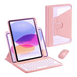Funda Con Teclado Marca Ling / Para iPad 11  / Pink