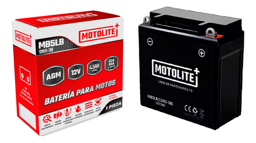 Bateria Moto Motolite Mb5lb Mondial Ld 110 S