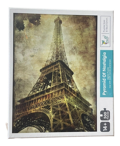 Rompecabezas Puzzle 500pcs - Torre Eiffel 52x37cm