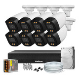 Kit 8 Câmeras Segurança Color 1080p 2.8mm Dvr Intelbras 1tb