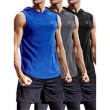 Neleus 3 Pack Workout Athletic Gym Muscle Tank Top Con