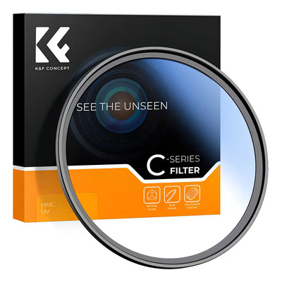Filtro K&f Concept Uv 77mm Color Negro | Envío gratis