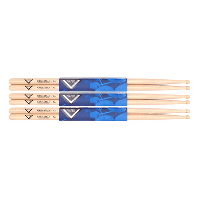 Baquetas Vater Manhattan 7a Con Punta De Madera De Nogal Ame