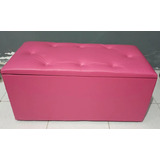 Bau Puff Decorativo Organizador Corino