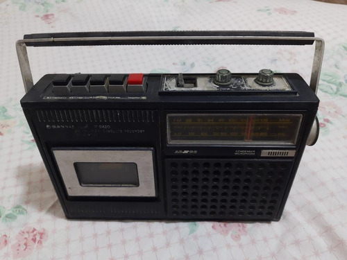 Rádio Cassette Recorder Antigo Sanyo M2429 Leia Descrição