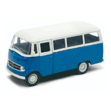 Auto Metal Welly Escala 1:34 Mercedes Benz L319 Azul Niño C