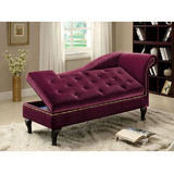 Sillon Chaise Longue Capitone Con Baulera 160x60