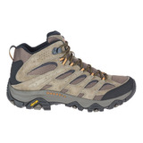 Bota Merrell Moab 3 Mid  Outdoors  Hombre Beige