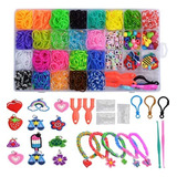 Kit Para Hacer Pulseras De Elástico 23 Colores 1500+ Uds