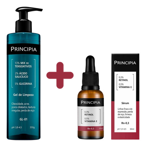 Principia Skincare Kit Gel De Limpeza Gl-01 + Sérum Original