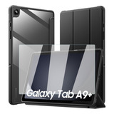 Mica +funda Para Galaxy Tab A9 Plus 2023 Smart Híbrida Negro