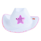 Gorro Sombrero Vaquera Estrella Lentejuelas Cowboy - Cc