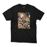 Remera Mario Bros Dibujo Colage Algodon 100% Impresion Dtg