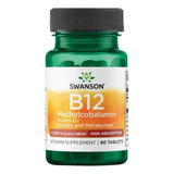 Swanson Vitamina B12 5000mcg 60tab Max Potencia Envio Gratis