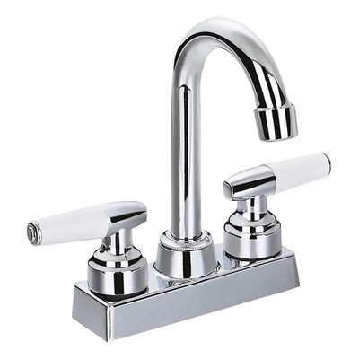 Mezcladora Lavabo Grifo Llave De Baño Cuerpo Abs Ecoflux Acabado Cromado Color Plateado | MercadoLibre