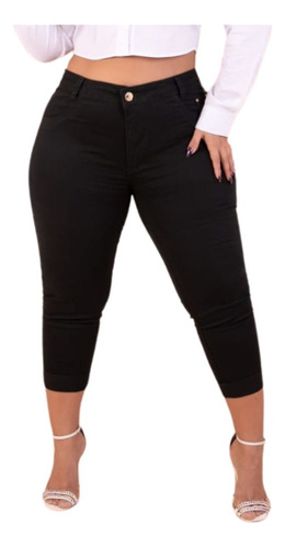 Calça Jeans Capri Plus Size Denim 