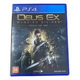 Jogo Deus Ex Mankind Divided Day One Edition Ps4 Midia Fisic