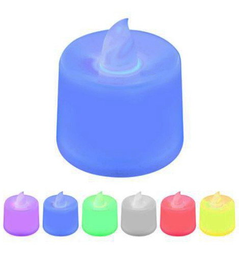 Velas Velitas Led X 12 U Multicolor Decorativa Incluye Pila