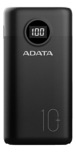 Adata P10000qcd Power Bank 10000mah Multi Carga Rápida Usb-c Color Negro