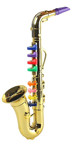 Equipo Musical Toca Saxofon With 8 Colors Teclas De Colores