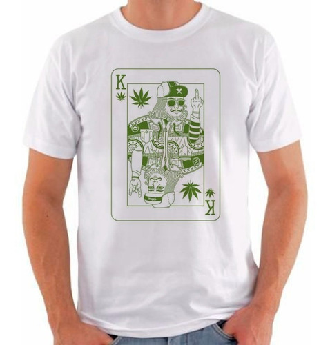 Camiseta Swag Naipe Canabis Baralho Camisa Chá Maconha D7