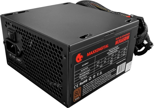 Fonte Gamer Para Computador De 650 W Reais Atx Maxxdigital