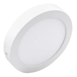 Panel Led 18w Redondo Sobreponer Luz Blanca 