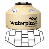 Tanque Chato Tricapa Waterplast 500lts + Base Reforzada