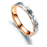 Anillo Para Pareja Con Texto Grabado «i Will Always Be With