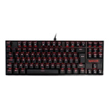 Teclado Mecânico Kumara Switch Blue Led Vermelho