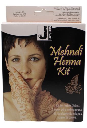 Kit Básico Para Tatuajes Henna Natural Temporales 