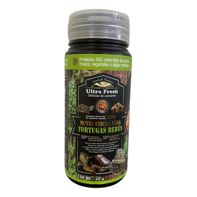 Alimento Tortugas Bebes Ultra Fresh Azoo 47g 120ml 86037