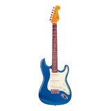 Guitarra Elétrica Sx Vintage Series Sst62+ De  Tília Lake Pacific Blue Brilhante Com Diapasão De Pau-rosa