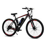Bicicleta Elétrica  Machine Motors New Liberty Cor Preto/vermelho
