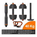 Set Pesas Mancuernas Multifunción 40kg