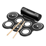 Bateria Electronica Musical Flexible 7 Pad Pedal Y Parlantes