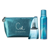 Perfume Ciel Celeste 50 Ml + Desodorante 123 Ml + Estuche 