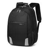 Mochila Para Laptop De 15.6 Pulgadas, Mochila De Viaje Para Hombre, Con Puerto Carga Usb, 35l Grande Espacios, Mejor Mochila Para Escolar Color Negro