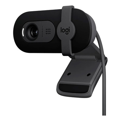 Logitech Brio 100 Webcam Full Hd 1080p Tapa Rightlight 2 Color Negro | Meses sin interés