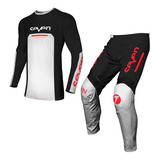 Jersey Pantalón Traje Motocross Enduro Bmx - Seven Vox Negro