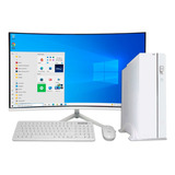 Computador Pc Slim Branco I7 8gb Ram Ssd 240gb Tela 23 Wifi