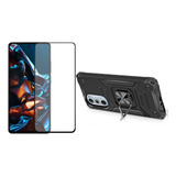 Capa  Suporte Para Motorola Edge 30 Pro+ Pelicula Vidro 3d