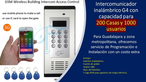 Interfon Inalámbrico Para 200 Casas O Departamentos.
