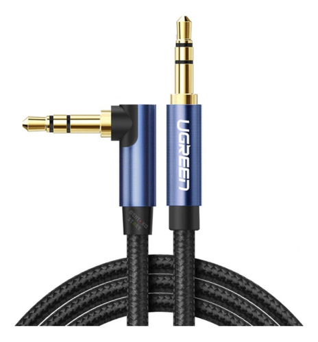 Cable Audio Auxiliar 3.5mm Estéreo Ficha L 2mts Nylon Ugreen