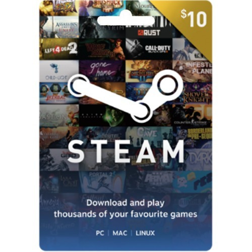 Steam Wallet 10 Usd Global Entrega Inmediata