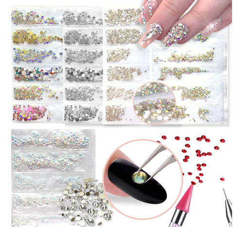 Strass Cristales Piedras 3d Para Uñas Decoración Nail Art