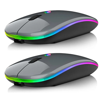 Ratón Inalámbrico Recargable Moyac Bluetooth Silencioso Gris | MercadoLibre