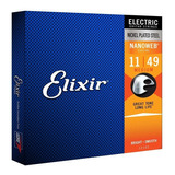 Encordoamento Elixir Cordas 011 Medium Nanoweb Para Guitarra