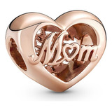 Pandora Thank You Mom Heart Charm Pulseira Charm Moments Pul